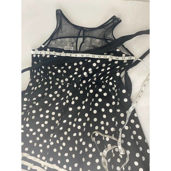 Motherhood Maternity Black and White Polka Dot Dress Pregnancy - Size Large - Picture 5 of 10